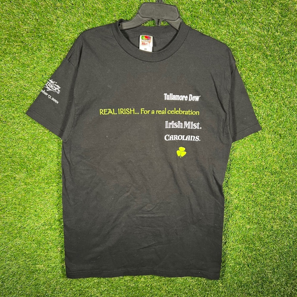 Vintage 2001 Tullamore Dew‎ Irish Mist Carolans St Patricks Day Shirt Mens Large
